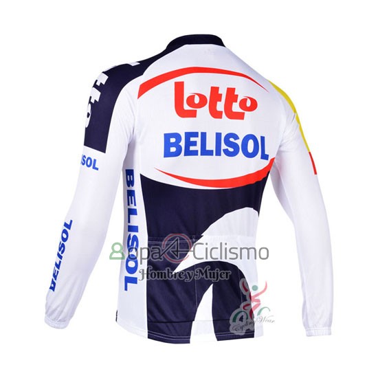 Lotto Belisol Ropa Ciclismo Culotte Largo 2013 Mangas Largas Violeta y Blanco